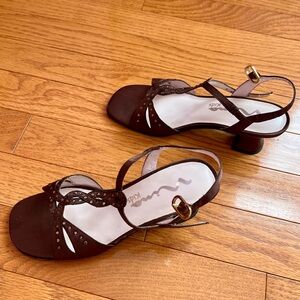 Nina Kids Viera Brown Satin 1M Shoes